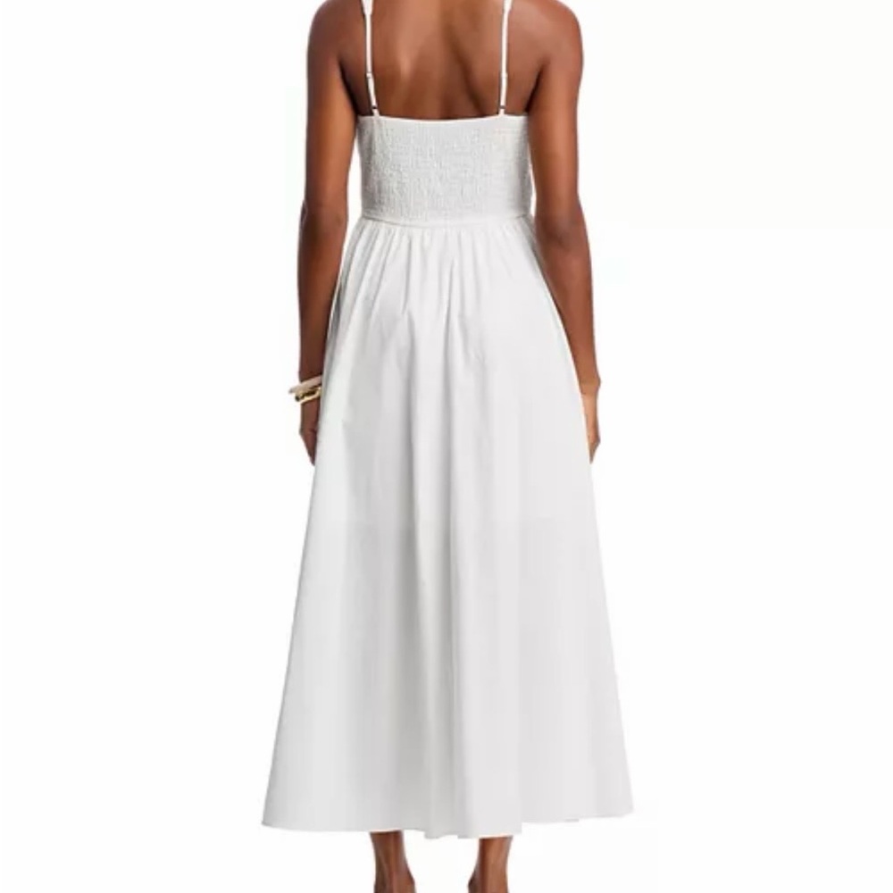 NWOT Moon River V neck tie front midi dress - Picture 3 of 12
